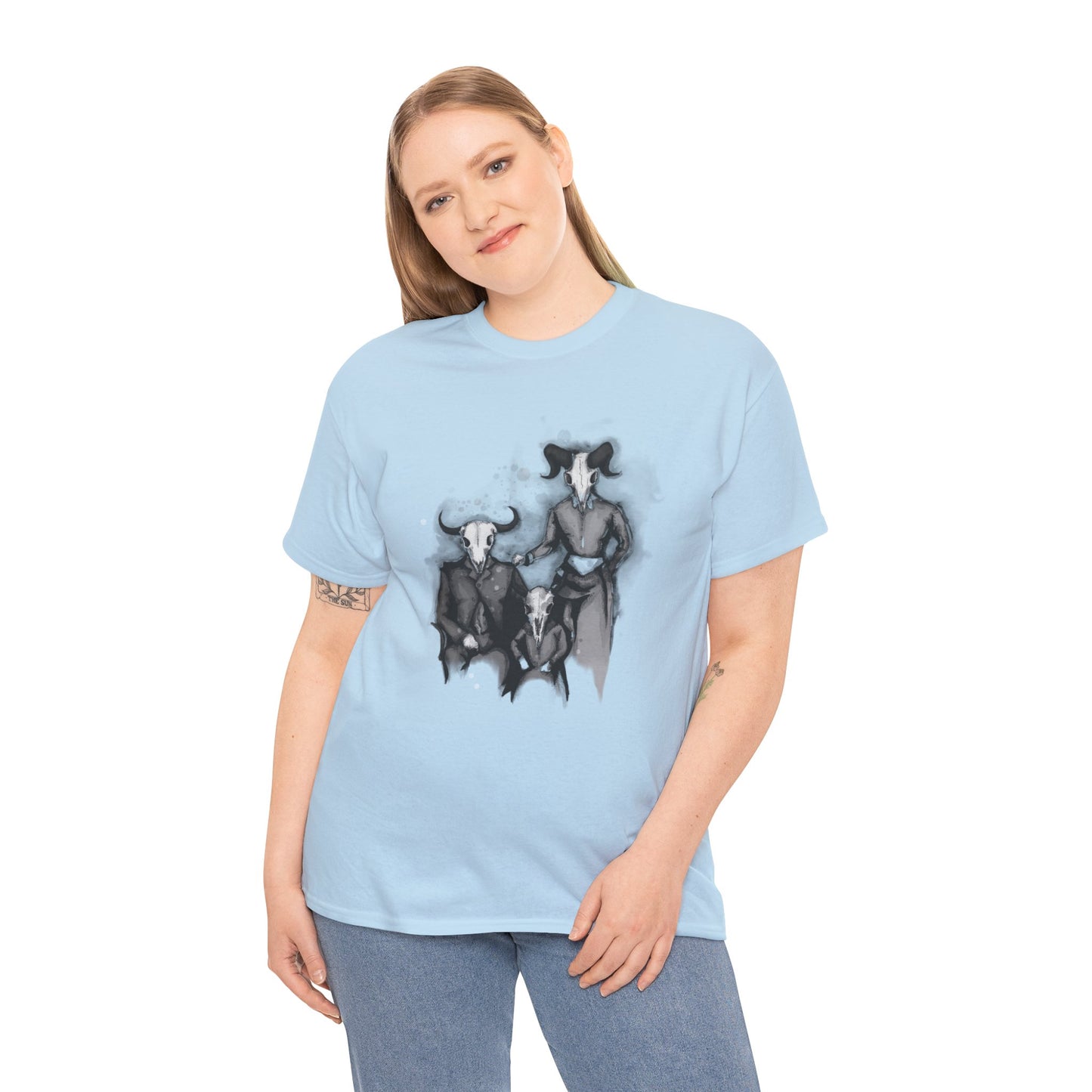 Family Portrait Unisex Heavy Cotton Tee