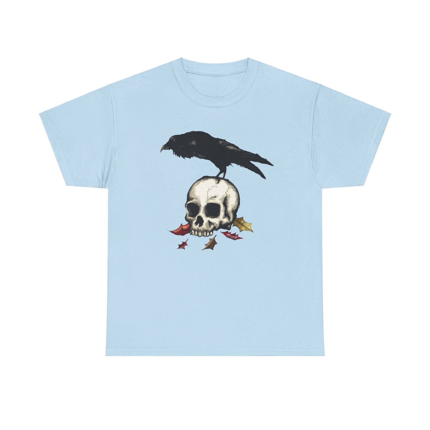 Crow Skull Unisex Heavy Cotton Tee