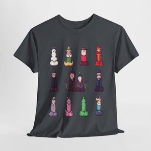 12 Dicks Of Christmas Unisex Heavy Cotton Tee