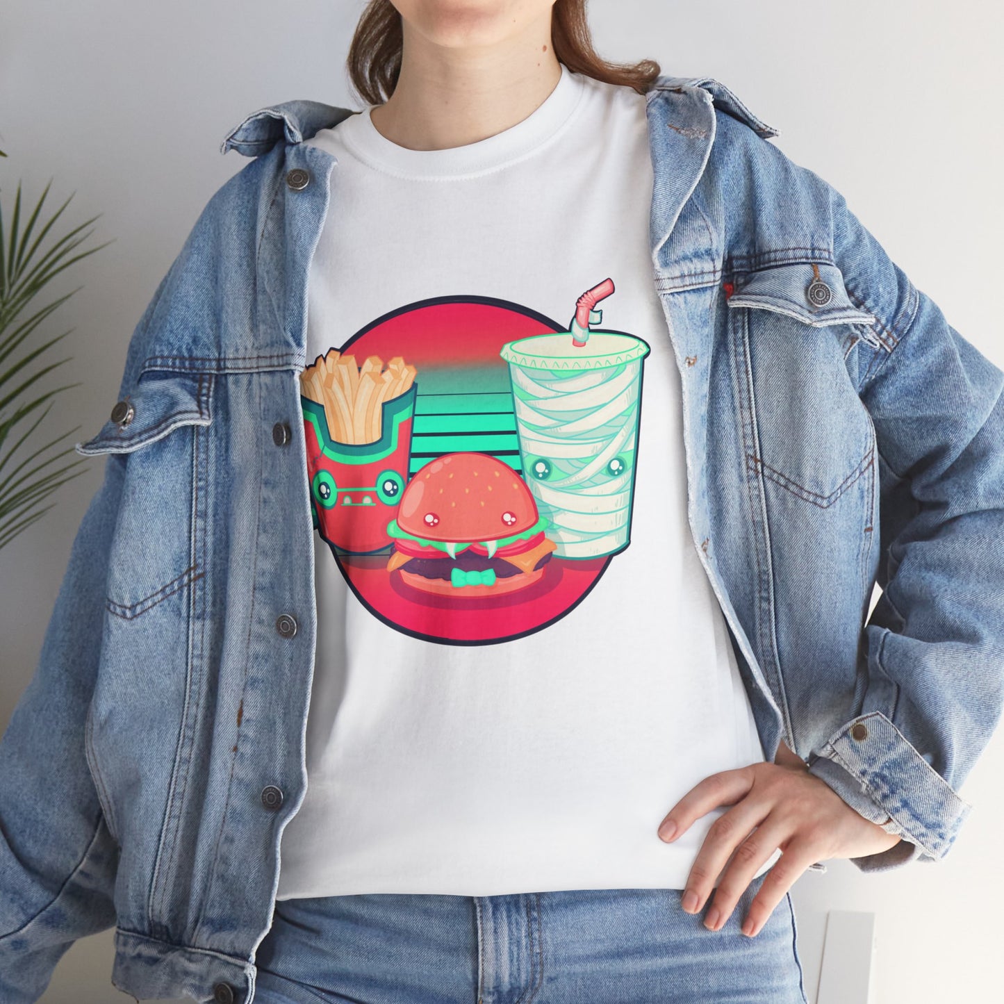 Spooky Fast Food Unisex Heavy Cotton Tee