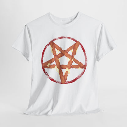 Mozzarella Stick Pentagram Unisex Heavy Cotton Tee