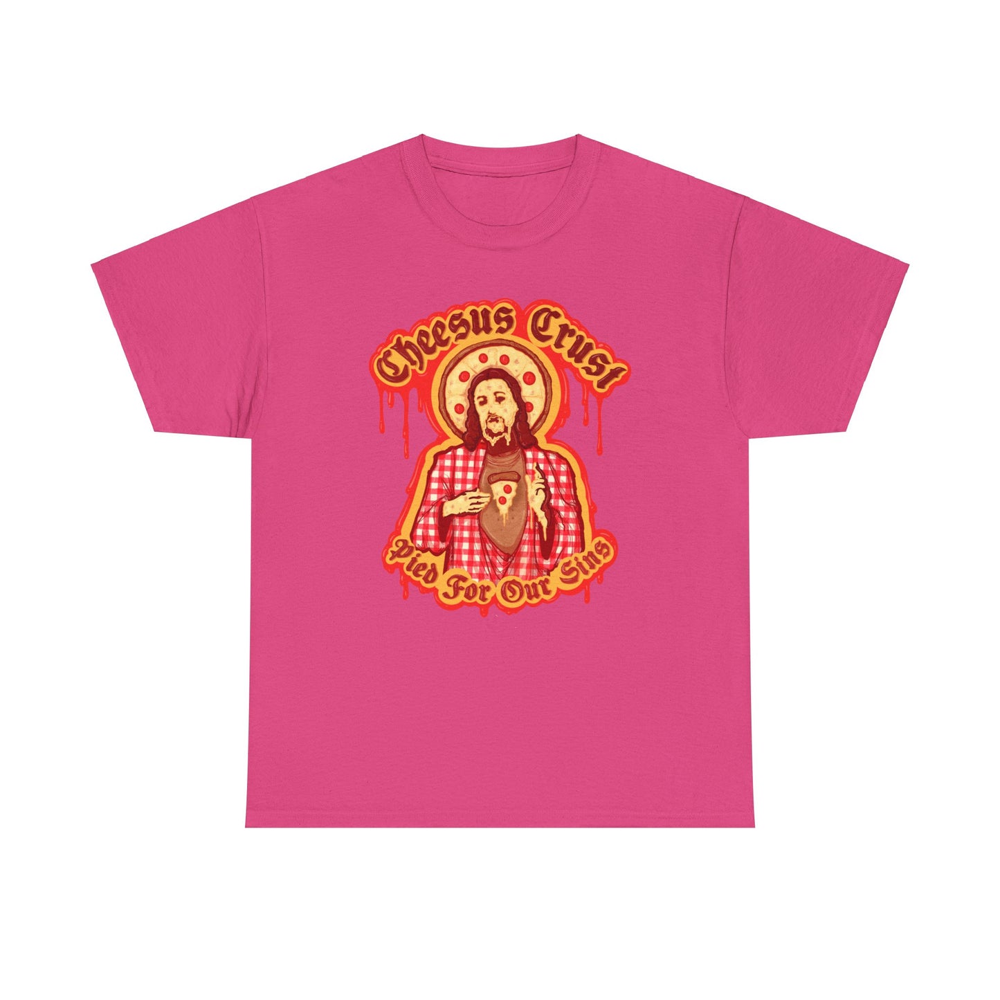 Cheesus Crust Unisex Heavy Cotton Tee