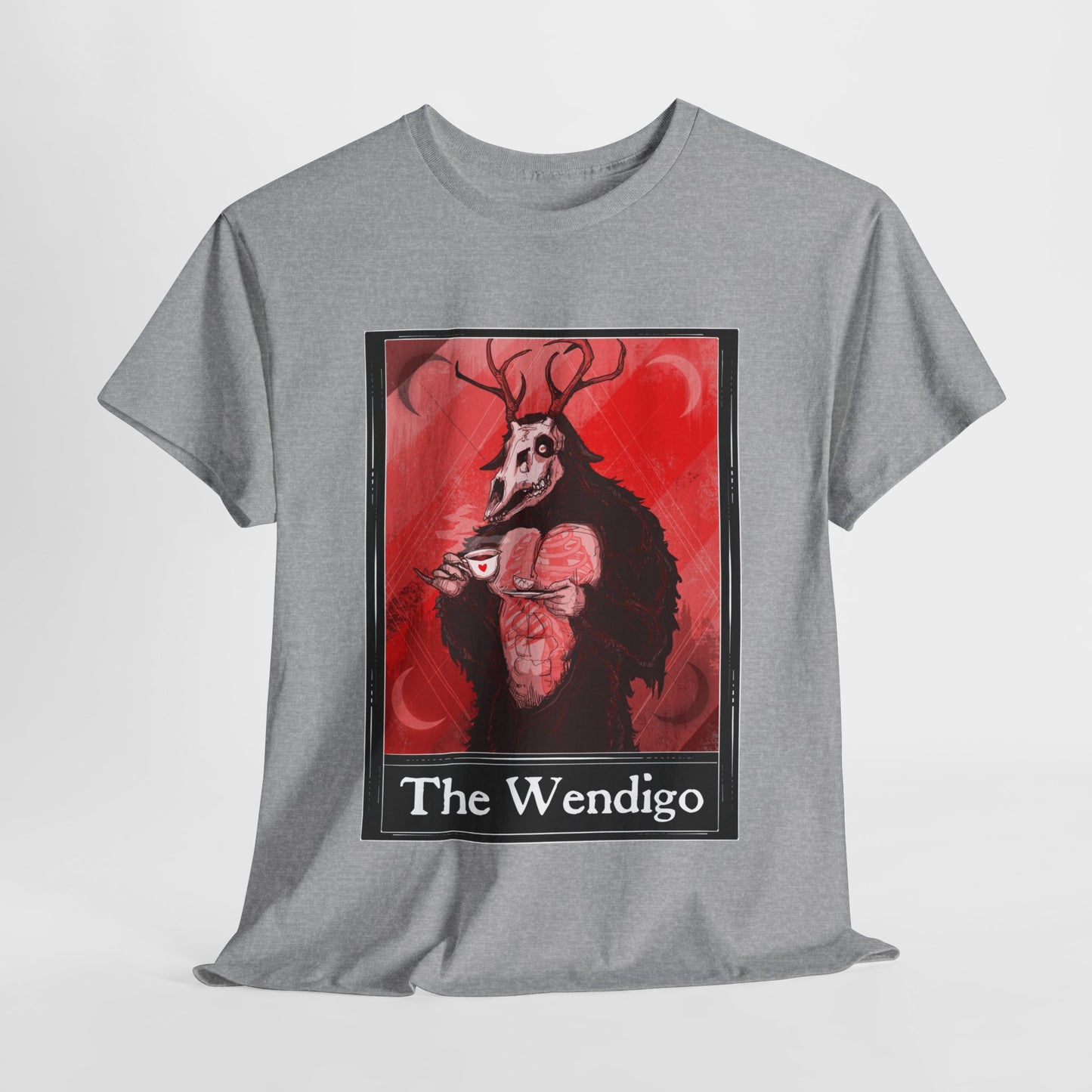 The Wendigo Tarot  (Front & Back Print) Unisex Heavy Cotton Tee