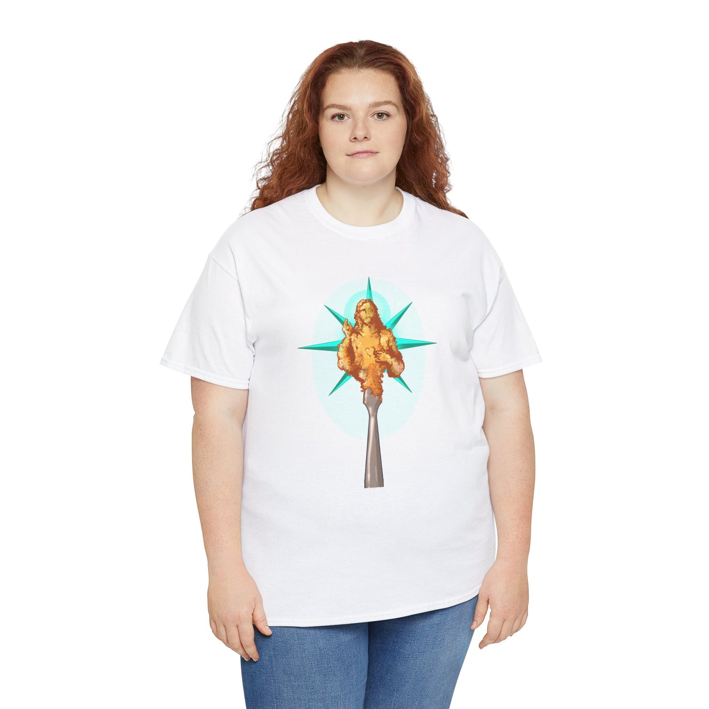 He Is Resin Unisex Heavy Cotton Tee