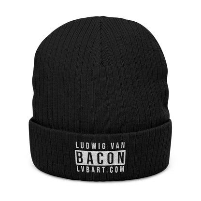 LVB Parental Advisory Ribbed Knit Beanie Embroidered