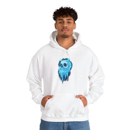 Elemental Skull Ice Unisex Heavy Blend Hooded Sweatshirt