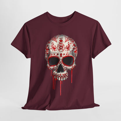 Blood Skull Unisex Heavy Cotton Tee