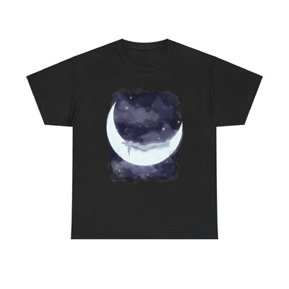 The Girl Who Loved The Moon Unisex Heavy Cotton Tee