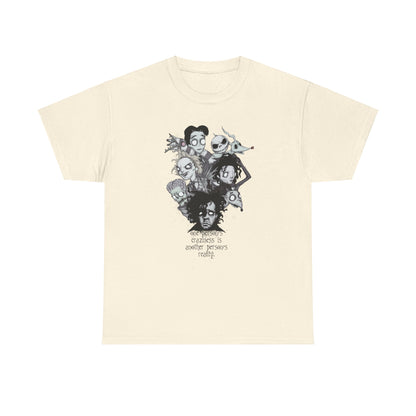 One Persons Craziness Unisex Heavy Cotton Tee