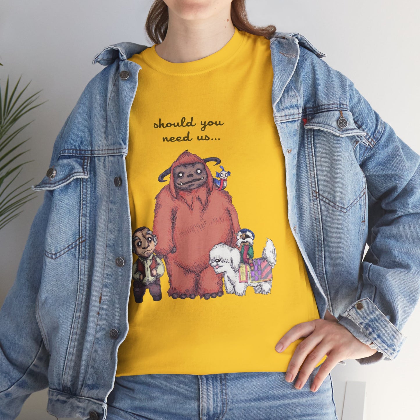 Should You Need Us Unisex Heavy Cotton Tee