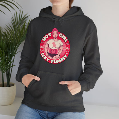 Hot Girl Icky Tummy Unisex Heavy Blend Hooded Sweatshirt