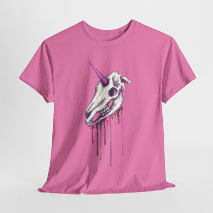 Unicorn Skull Unisex Heavy Cotton Tee