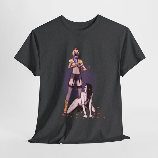 Chicken Nugget Rain Unisex Heavy Cotton Tee