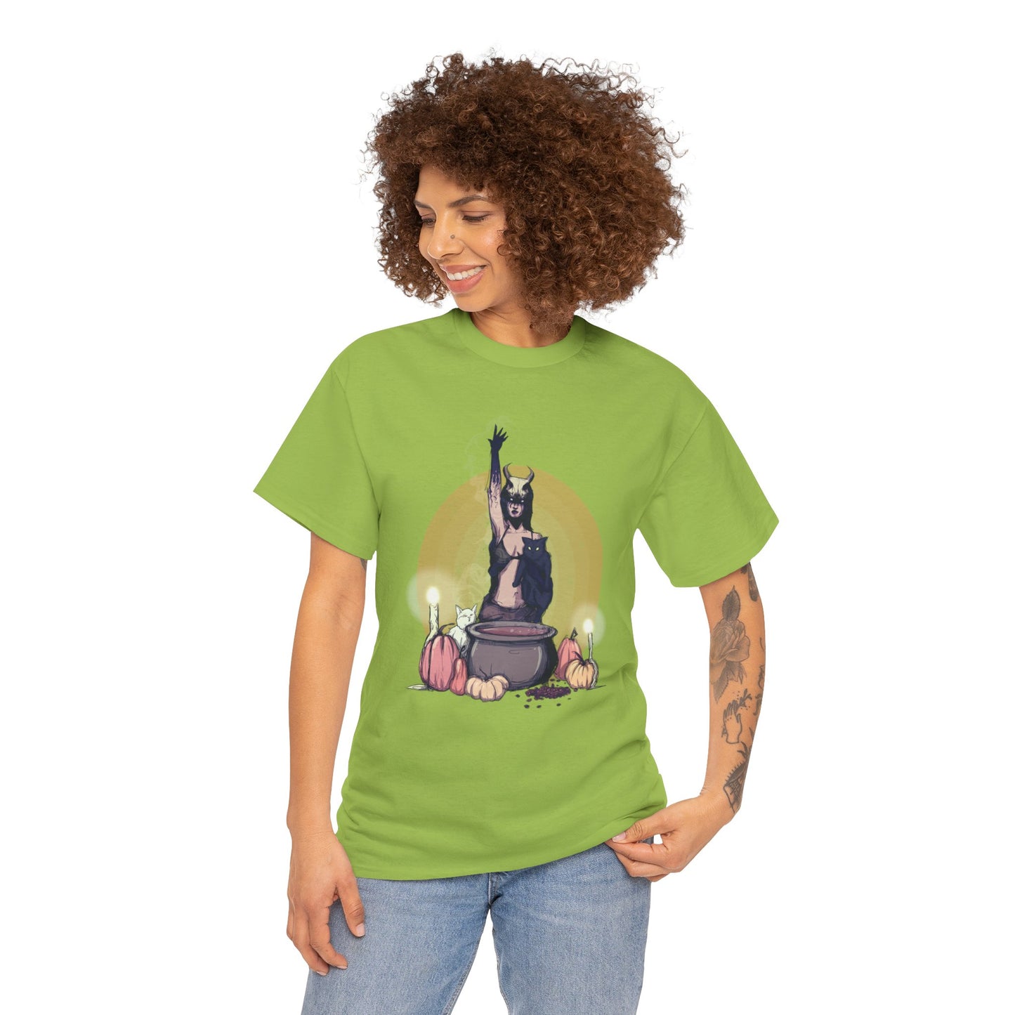 Coffee Witch Unisex Heavy Cotton Tee