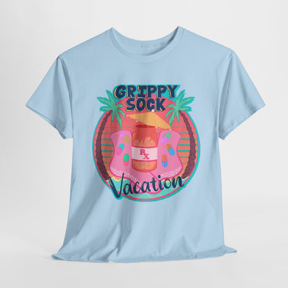 Grippy Sock Vacation Unisex Heavy Cotton Tee