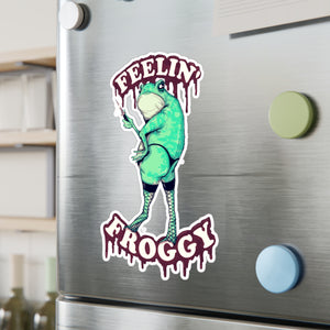 Feelin Froggy Kiss-Cut Vinyl Decal