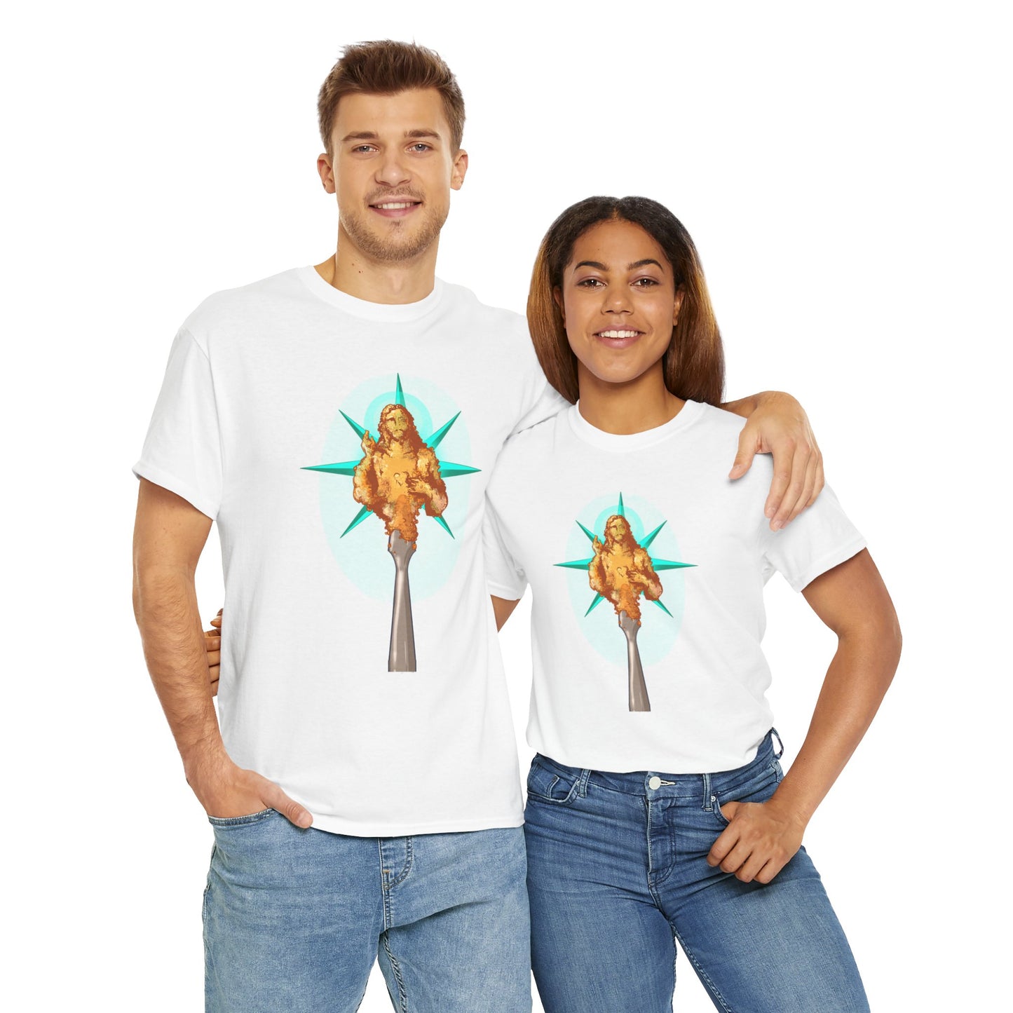 He Is Resin Unisex Heavy Cotton Tee