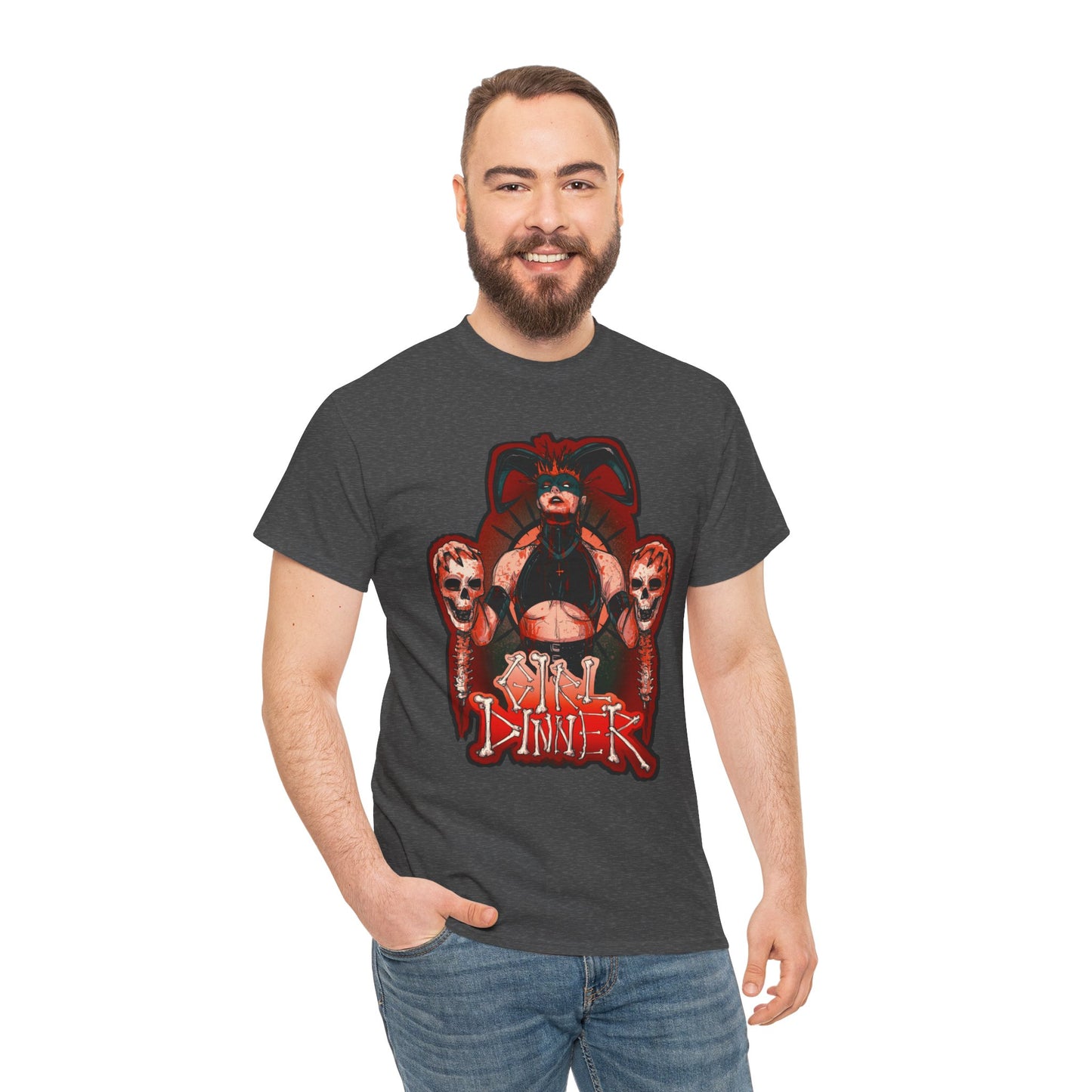 Girl Dinner Unisex Heavy Cotton Tee