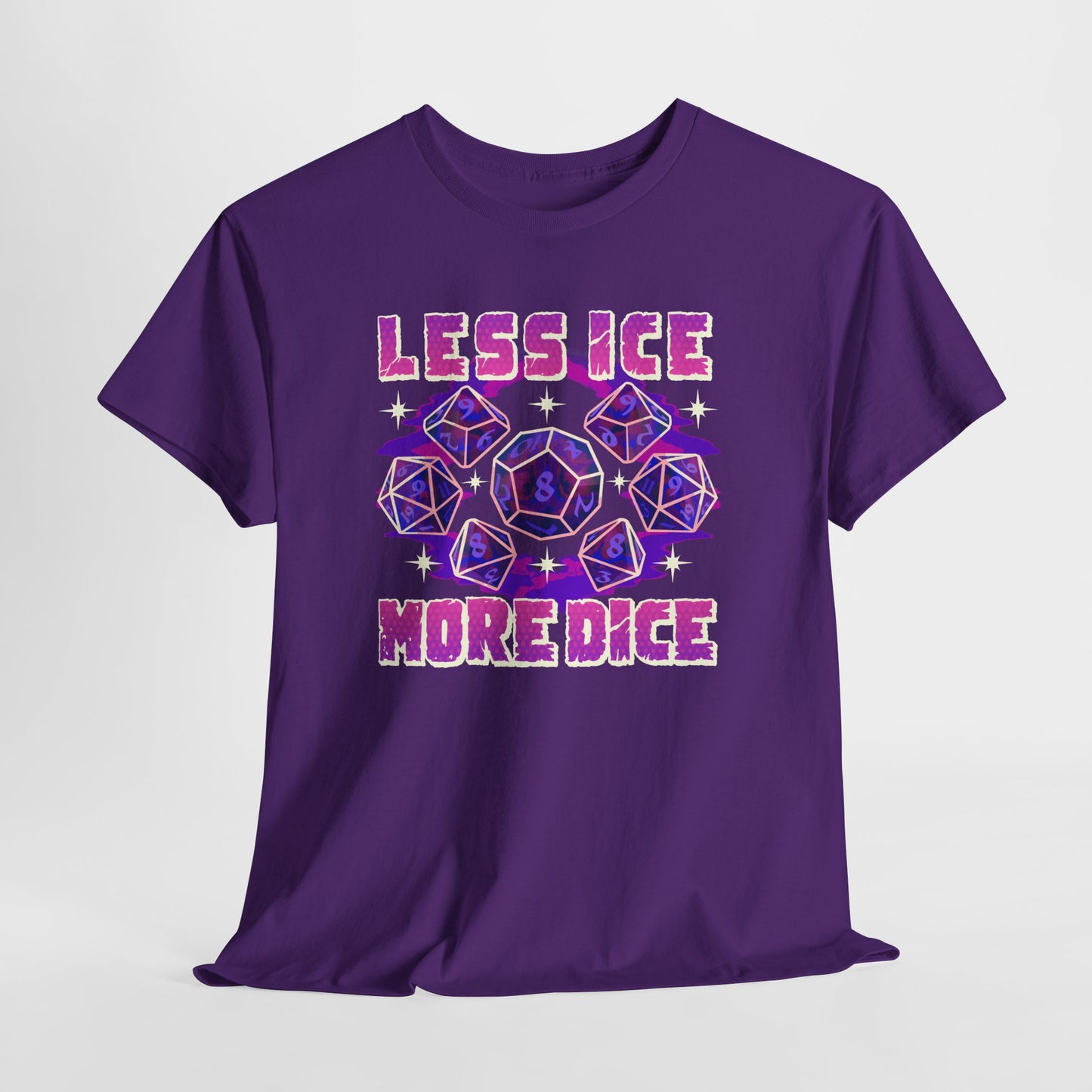 Less Ice More Dice Unisex Heavy Cotton Tee