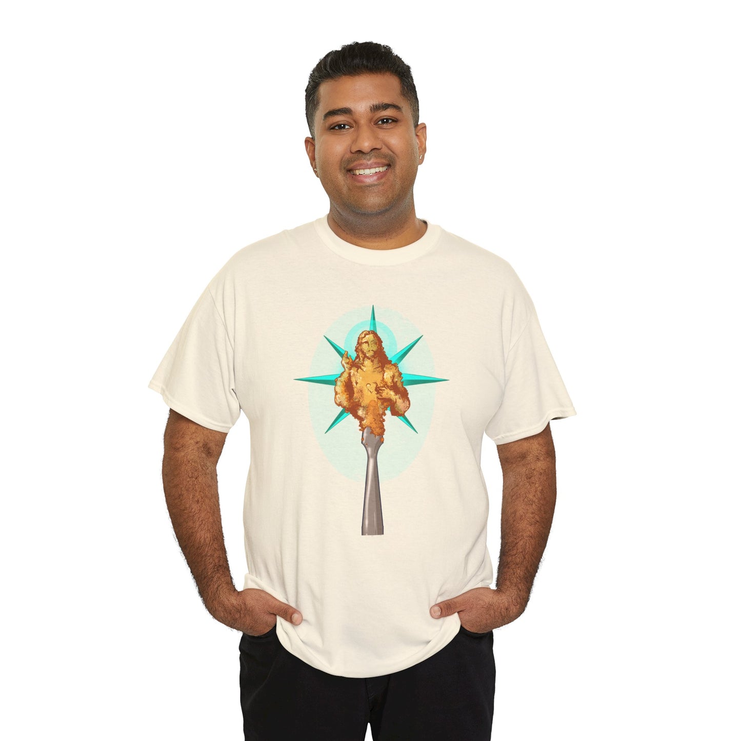 He Is Resin Unisex Heavy Cotton Tee