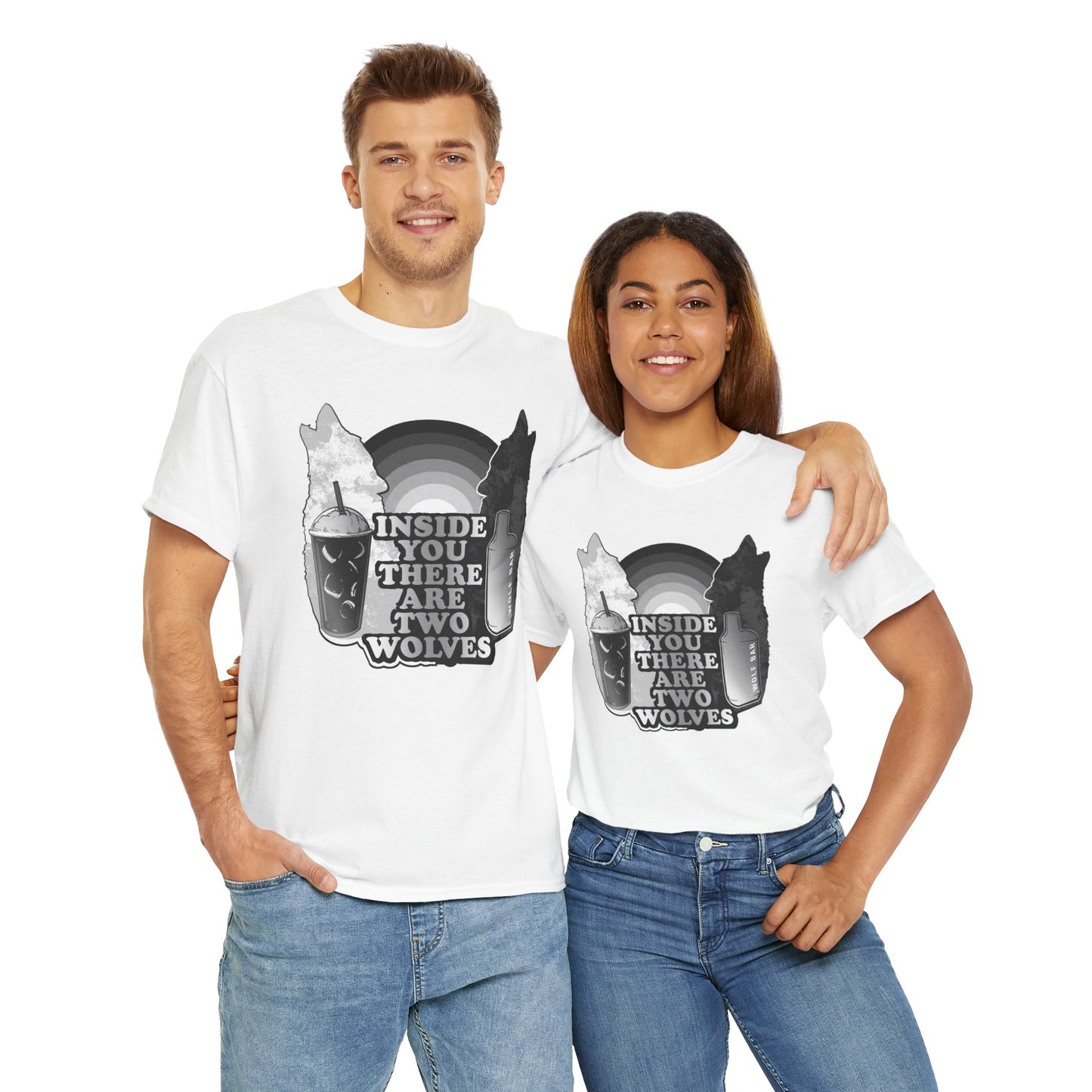 Two Wolves Unisex Heavy Cotton Tee