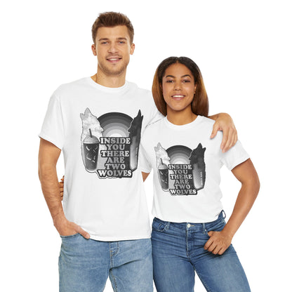 Two Wolves Unisex Heavy Cotton Tee