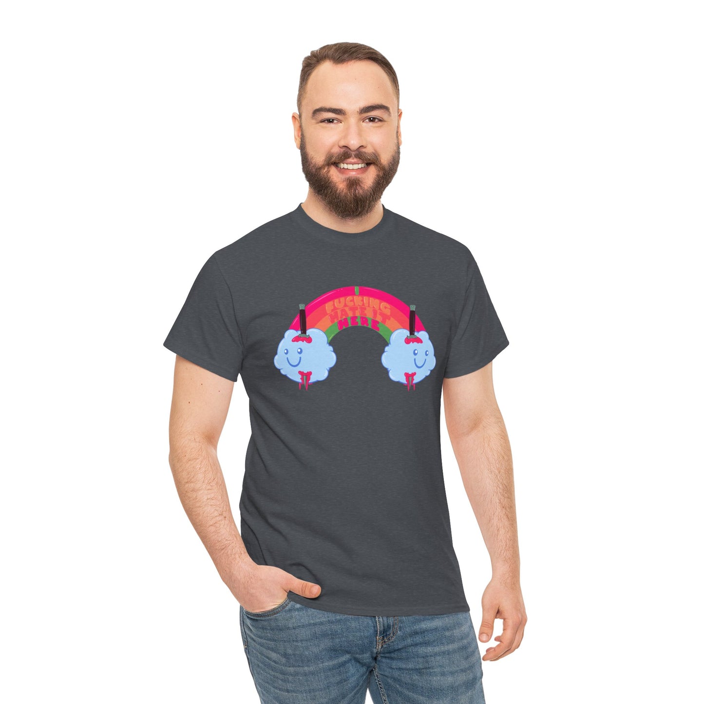 I Fucking Hate It Here Unisex Heavy Cotton Tee