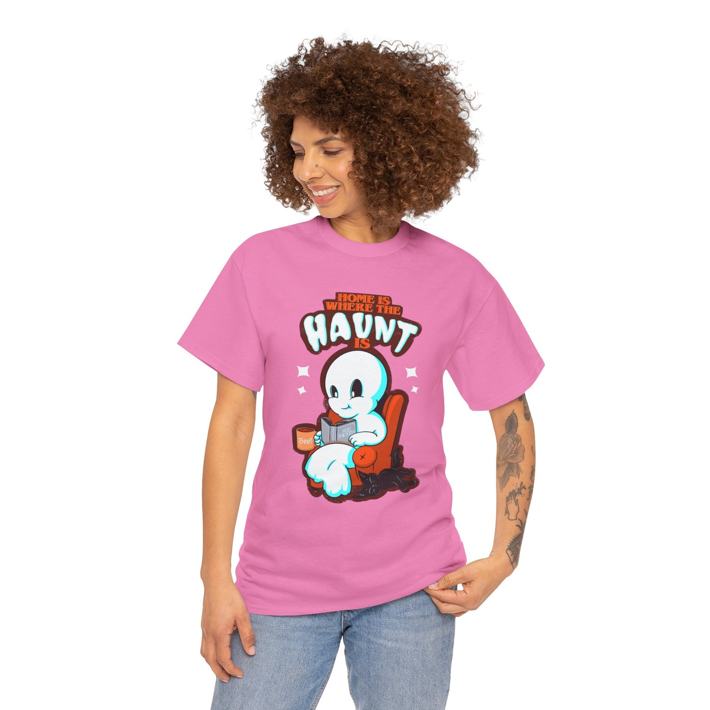 Home Is Where The Haunt Is Unisex Heavy Cotton Tee