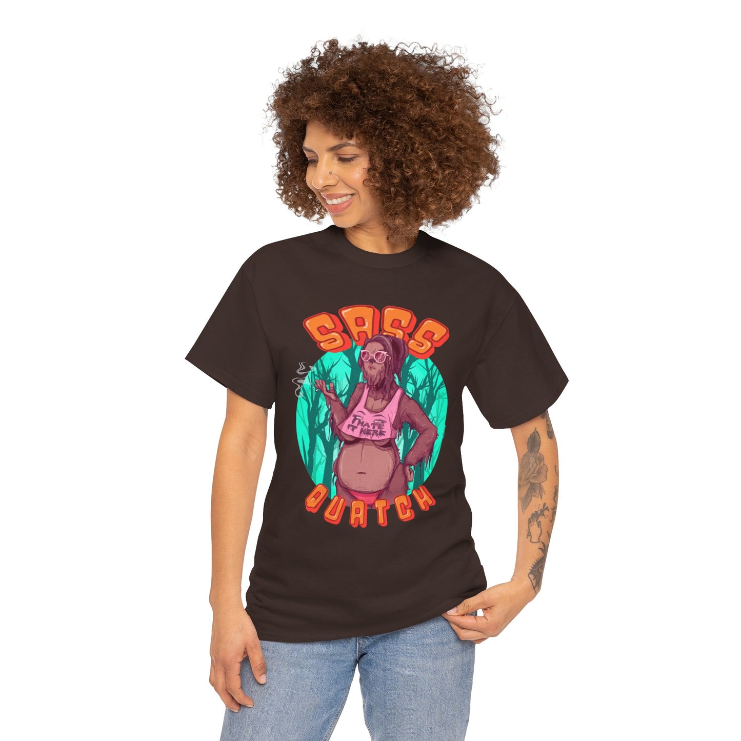 Sass Quatch Unisex Heavy Cotton Tee