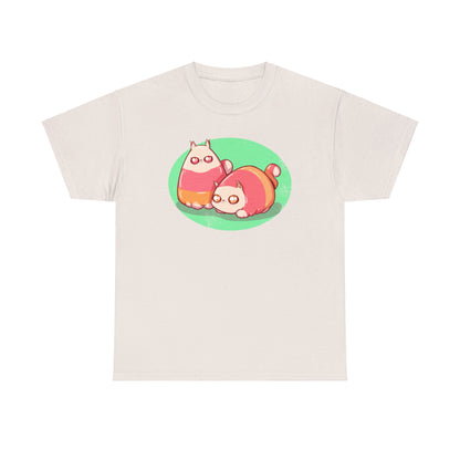 Candy Corn Cats Unisex Heavy Cotton Tee