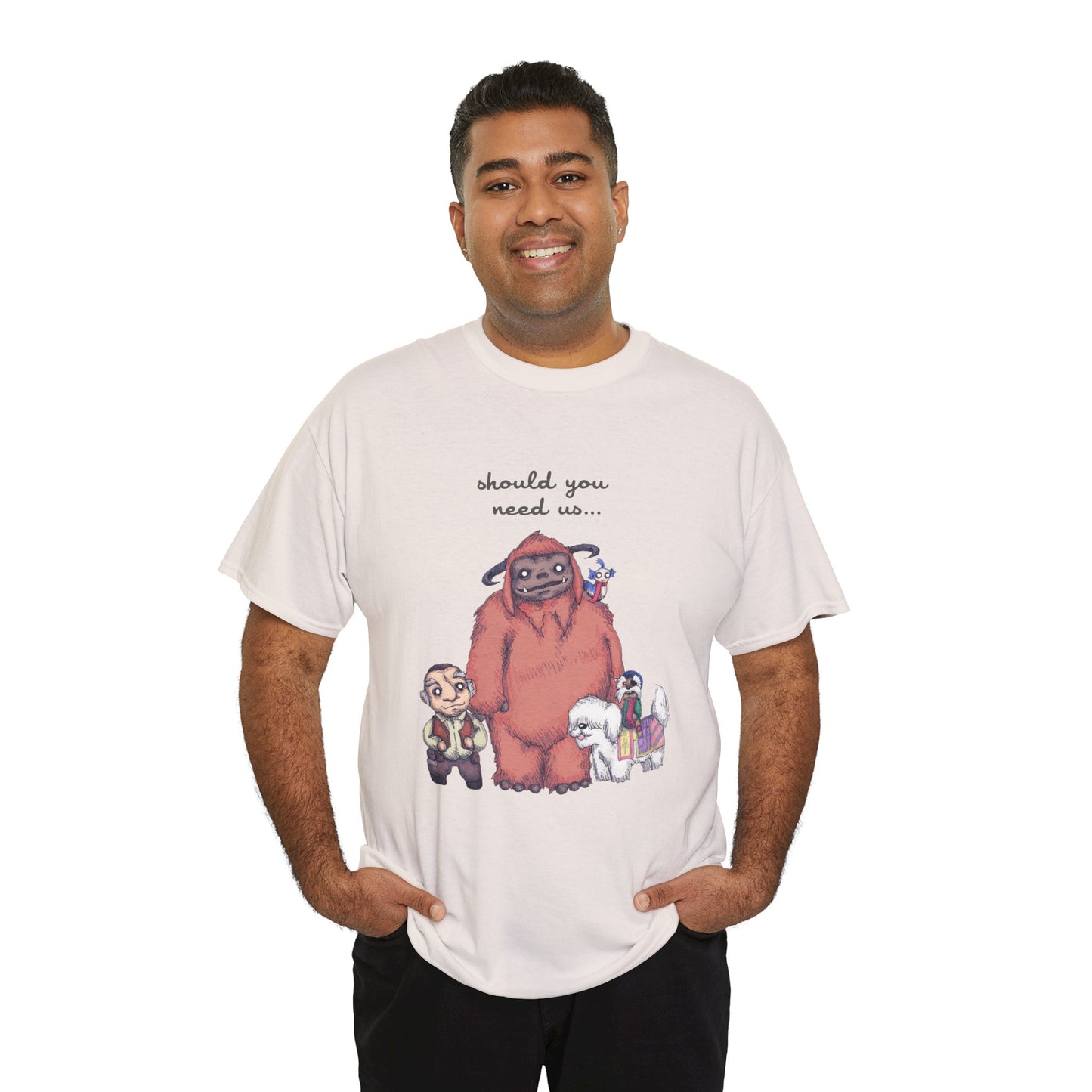 Should You Need Us Unisex Heavy Cotton Tee