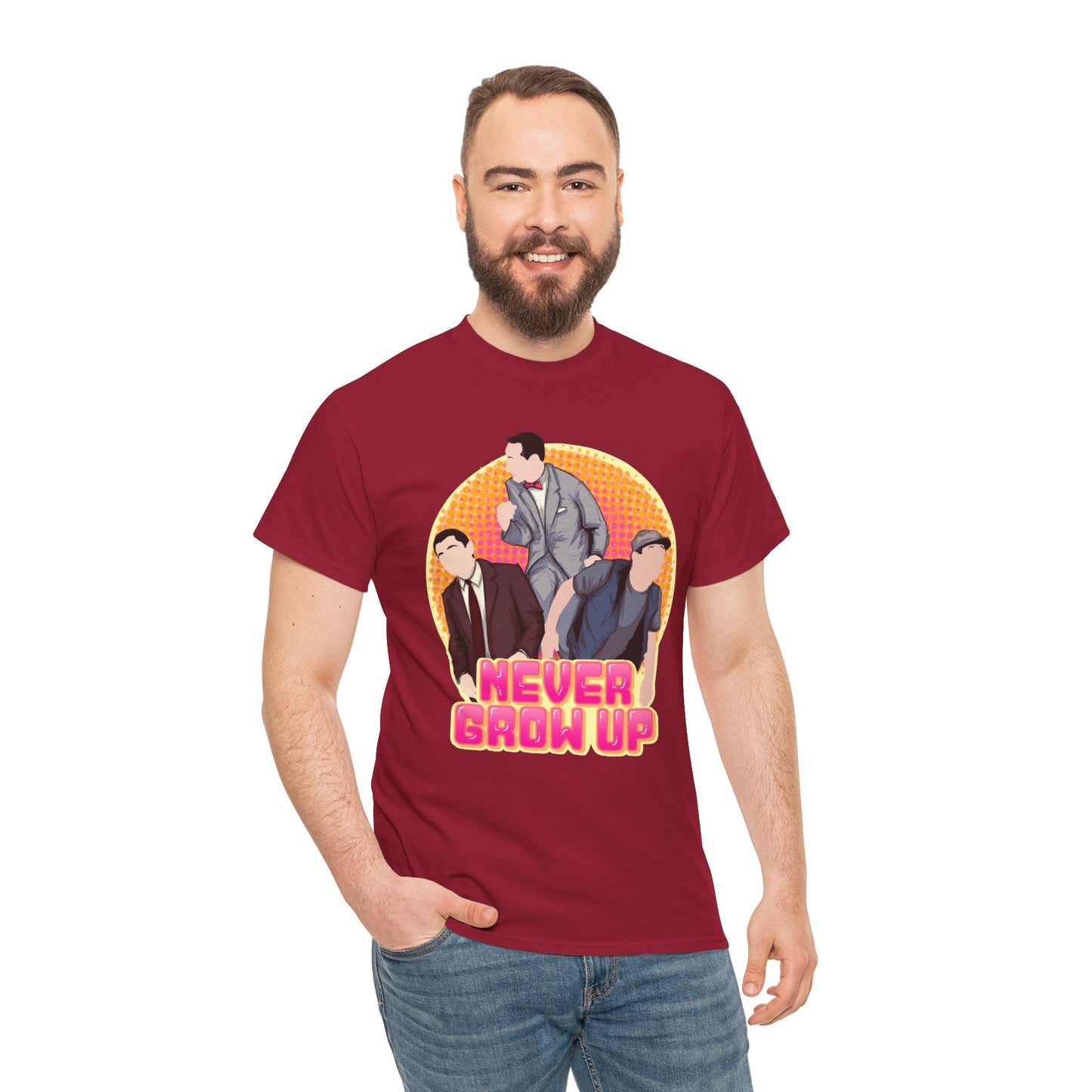 Never Grow Up Unisex Heavy Cotton Tee