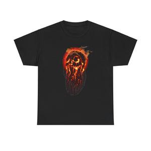 Elemental Skull Fire Unisex Heavy Cotton Tee