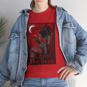 The Beast Tarot  (Front & Back Print) Unisex Heavy Cotton Tee