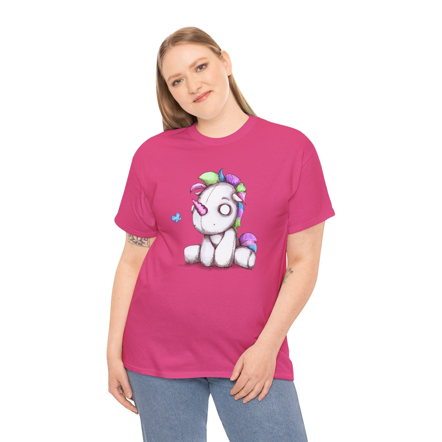 Plushie Unicorn Unisex Heavy Cotton Tee