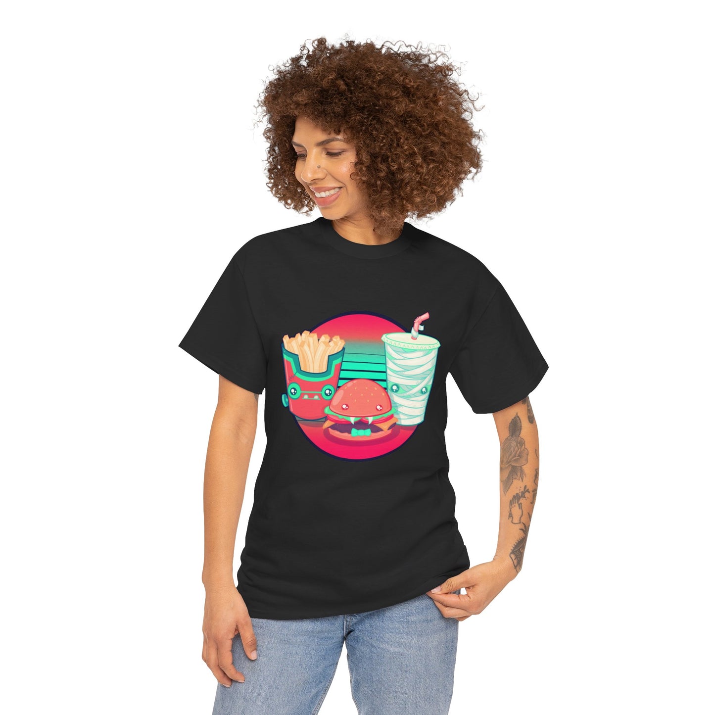 Spooky Fast Food Unisex Heavy Cotton Tee