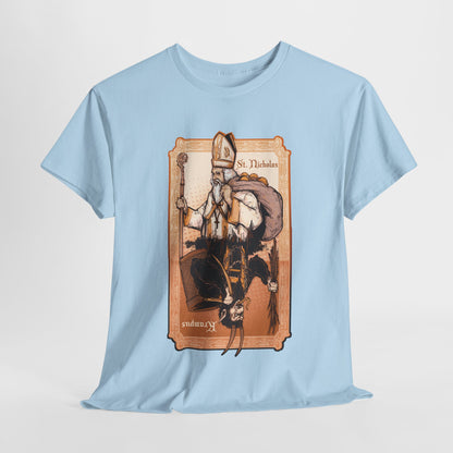 As Above So Below St Nick x Krampus Unisex Heavy Cotton Tee