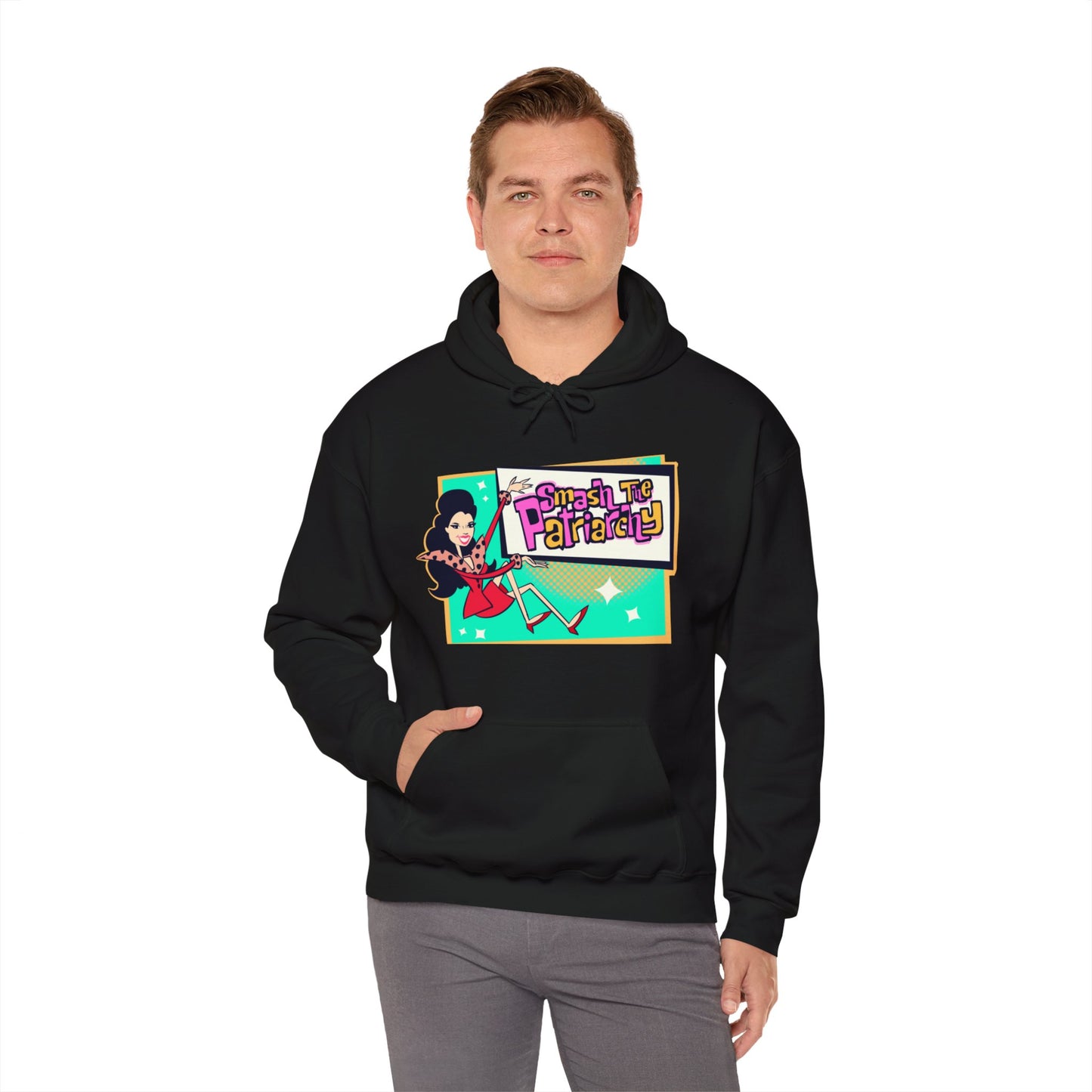 Smash The Patriarchy Unisex Heavy Blend Hooded Sweatshirt