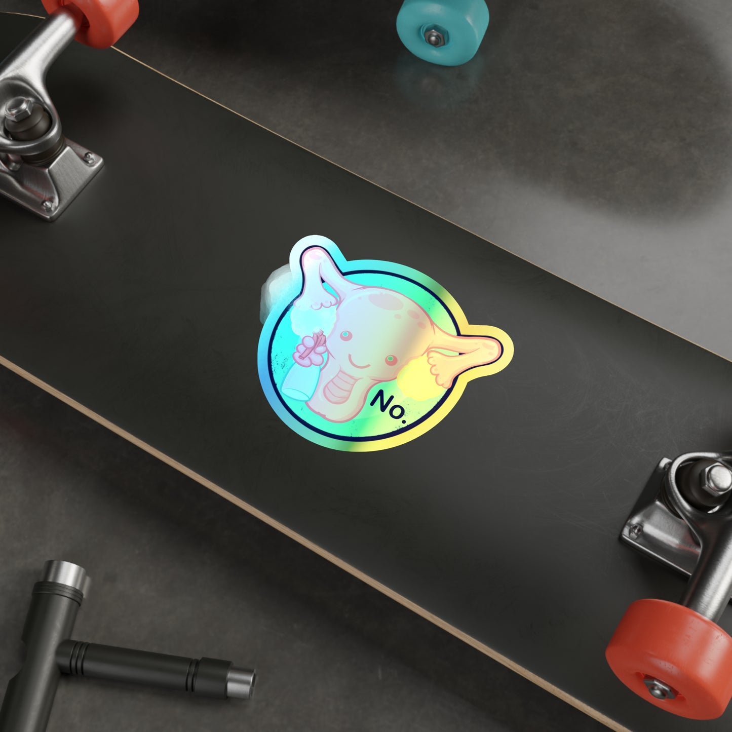 Cute-urus Holographic Die-cut Stickers