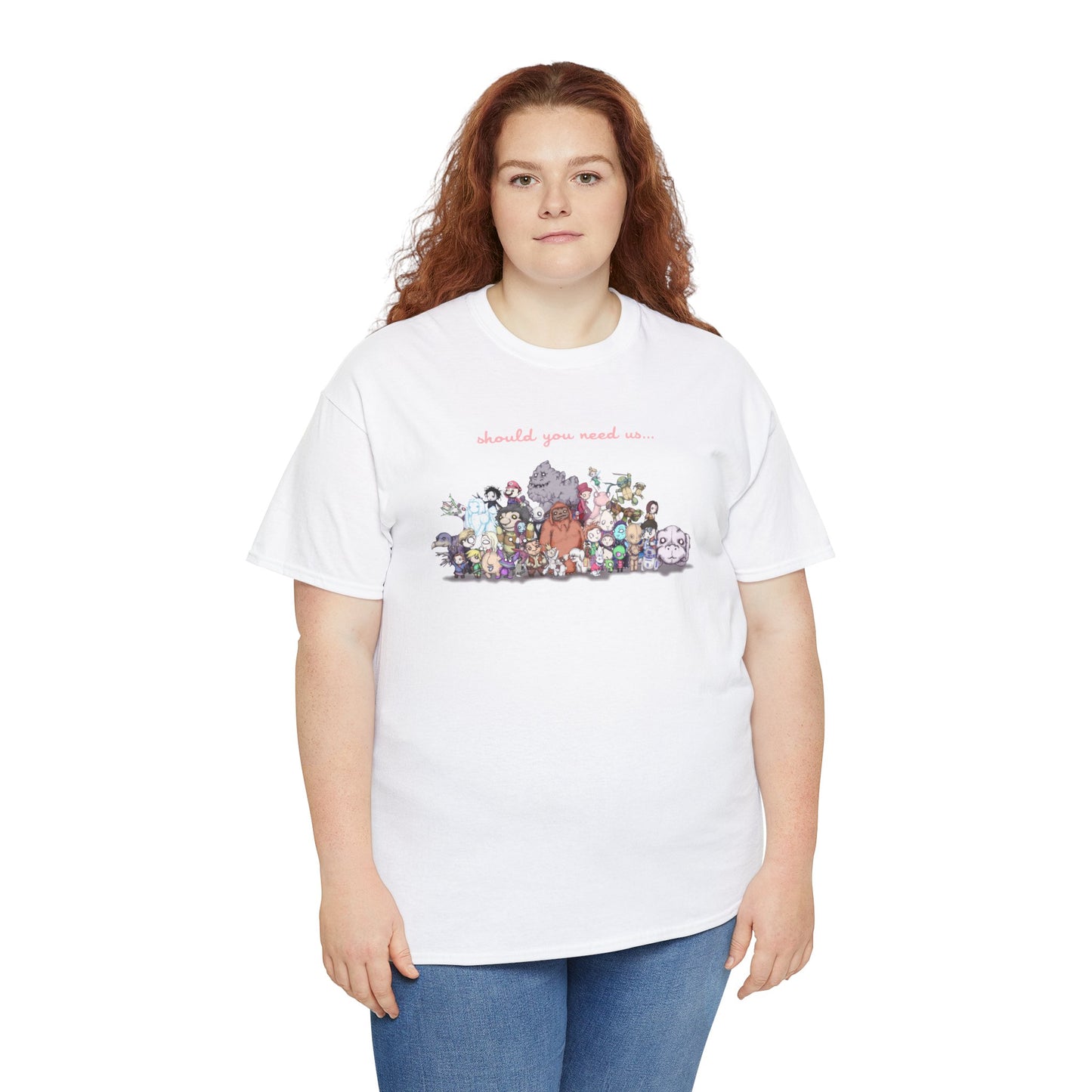 Should You Need Us Extended Unisex Heavy Cotton Tee