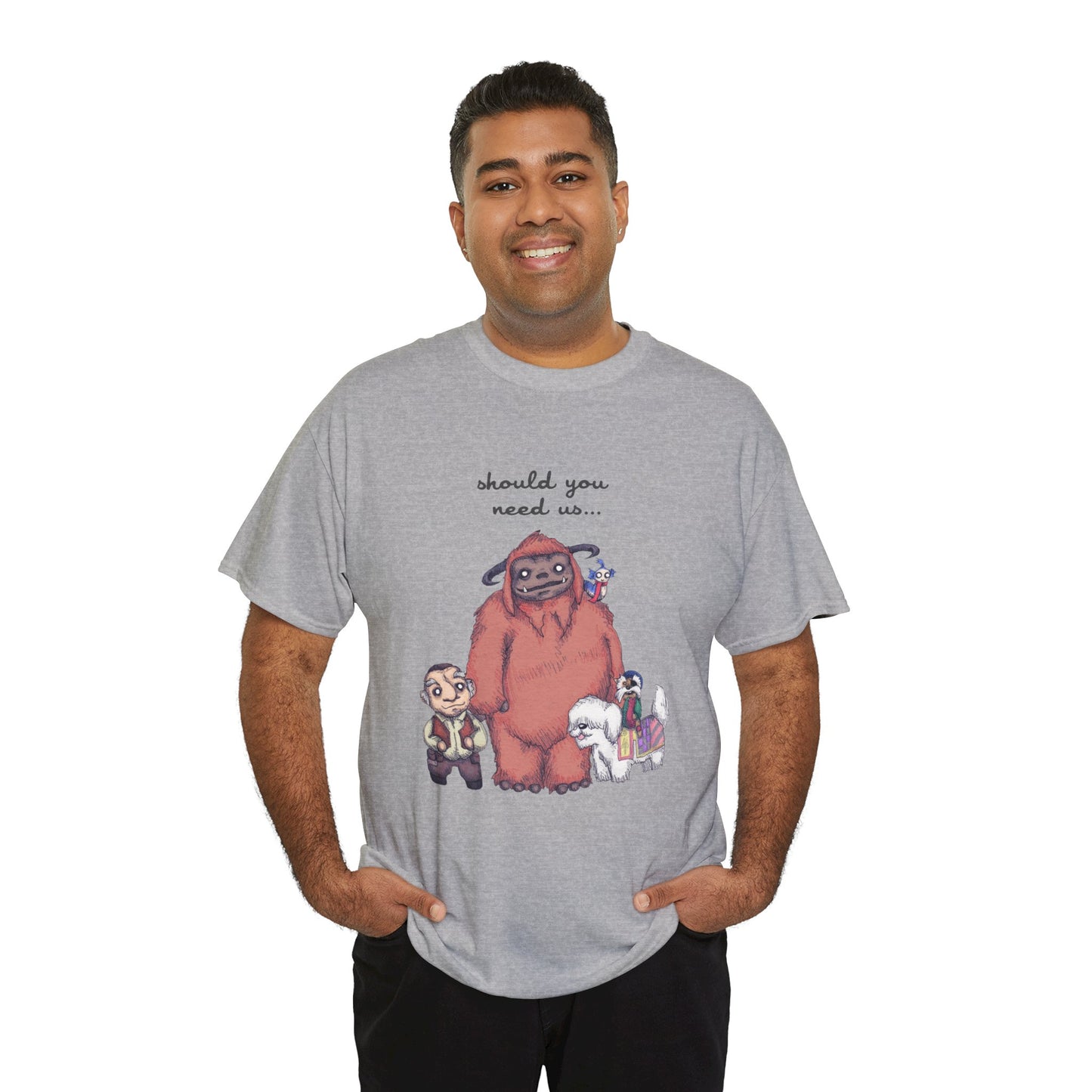 Should You Need Us Unisex Heavy Cotton Tee