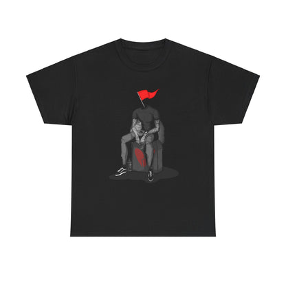 Red Flag Male Unisex Heavy Cotton Tee