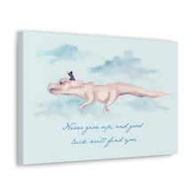 Never Give Up Canvas Gallery Wrapped Art Print