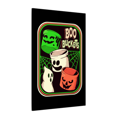 Retro Boo Buckets Matte Canvas Stretched