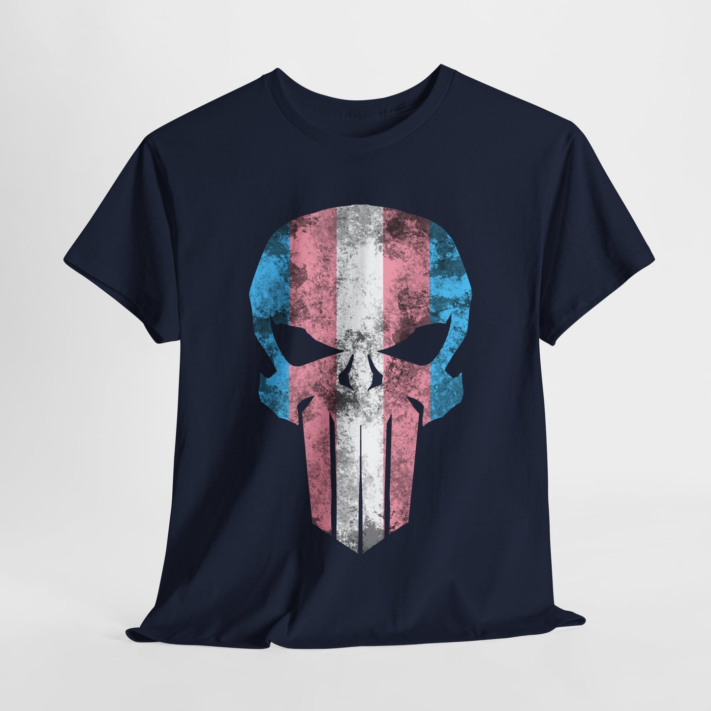 Trans Ally Skull Unisex Heavy Cotton Tee