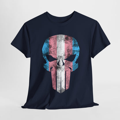 Trans Ally Skull Unisex Heavy Cotton Tee