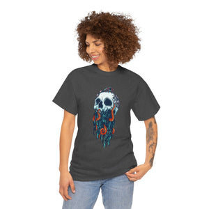 Elemental Skull Ocean Unisex Heavy Cotton Tee