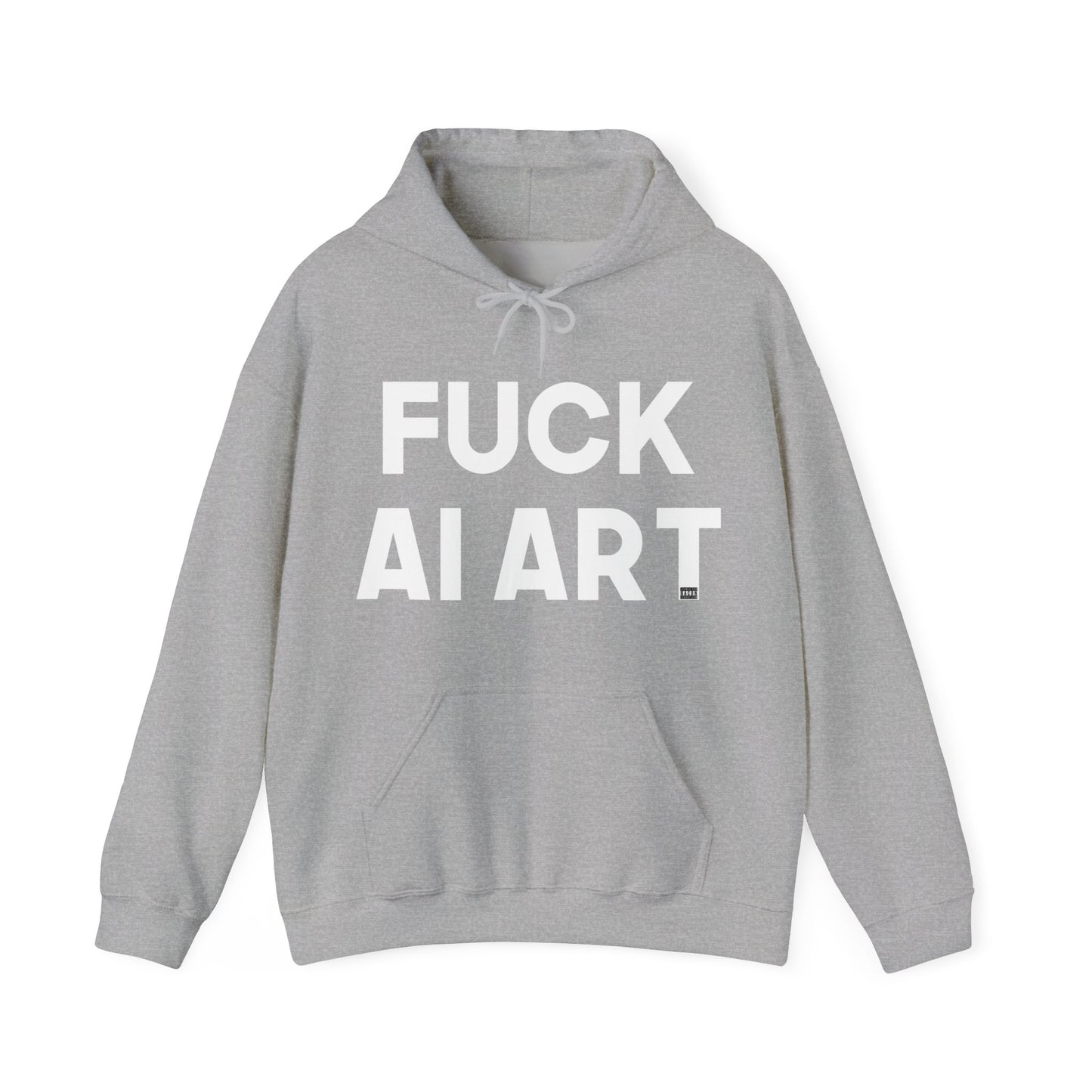 Fuck AI Art Unisex Heavy Blend Hooded Sweatshirt