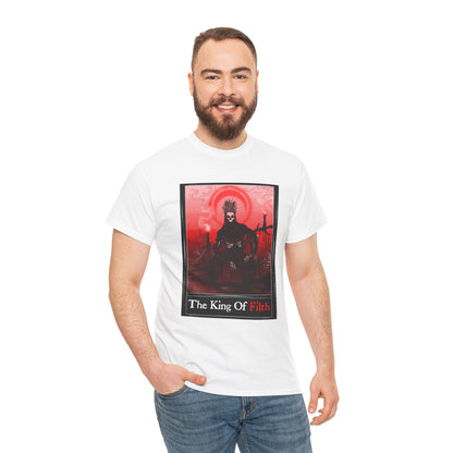 King Of Filth Tarot (Front & Back Print) Unisex Heavy Cotton Tee