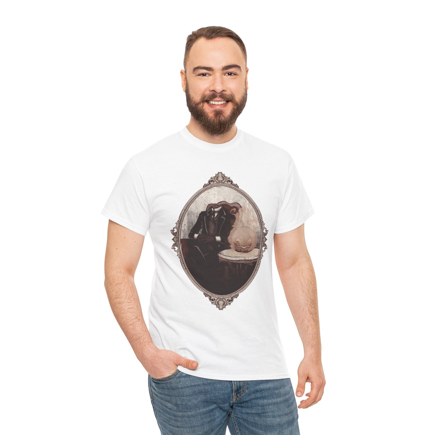 Victorian Headless Horseman Unisex Heavy Cotton Tee